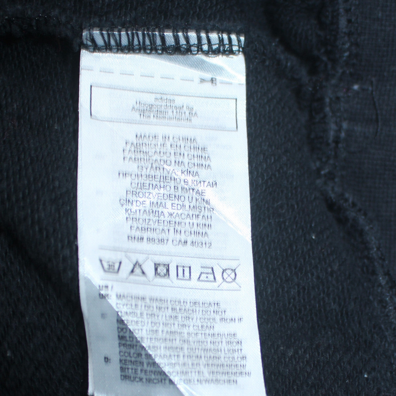 Adidas Womens Black Size 8 Crew Neck Long Sleeve Pullover Sweatshirt