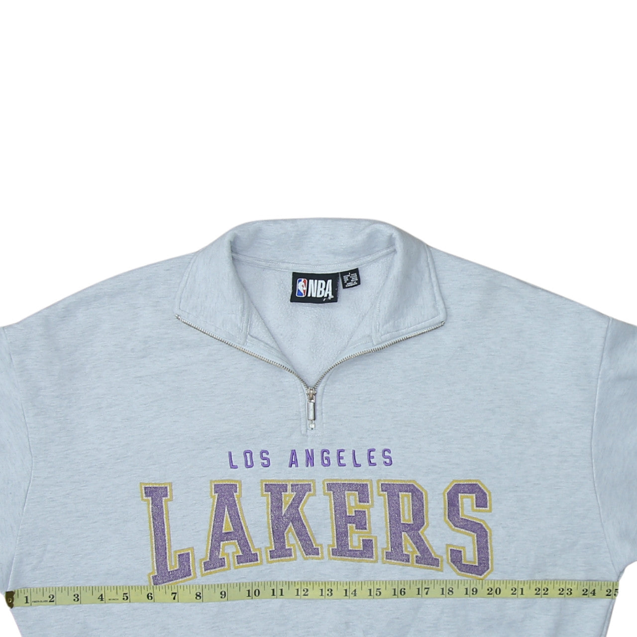 Primark NBA Los Angeles Lakers Grey 1/4 Zip Women's Sweatshirt Size L 14/16