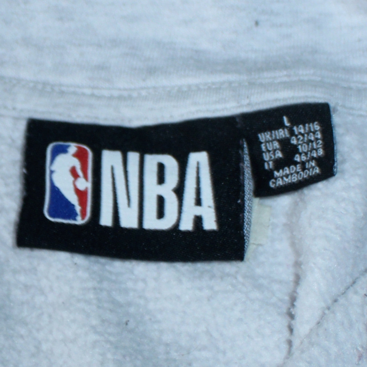 Primark NBA Los Angeles Lakers Grey 1/4 Zip Women's Sweatshirt Size L 14/16