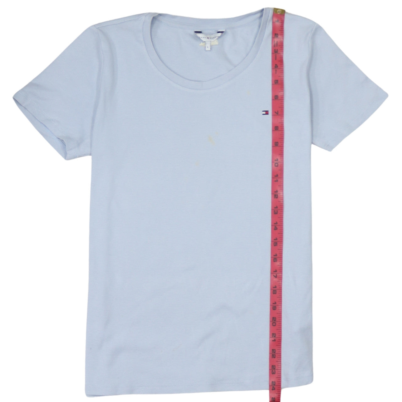 Tommy Hilfiger Men's Blue Cotton Crew Neck Short Sleeve T-Shirt S
