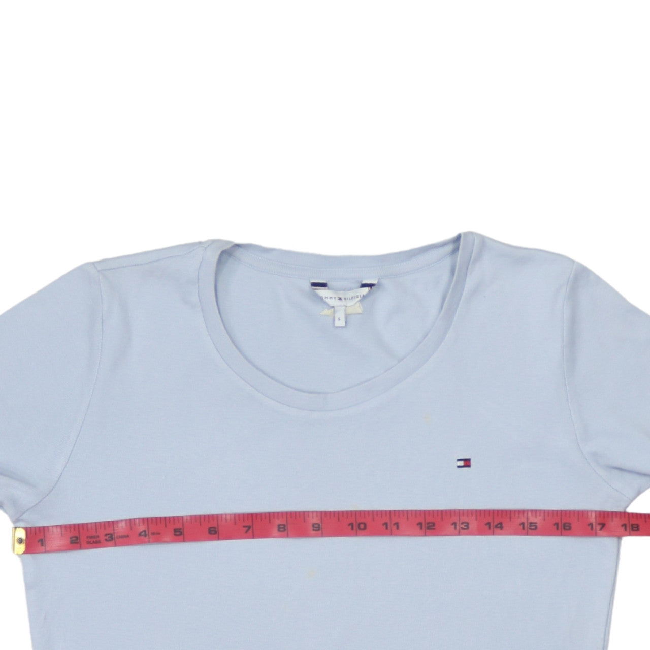 Tommy Hilfiger Men's Blue Cotton Crew Neck Short Sleeve T-Shirt S