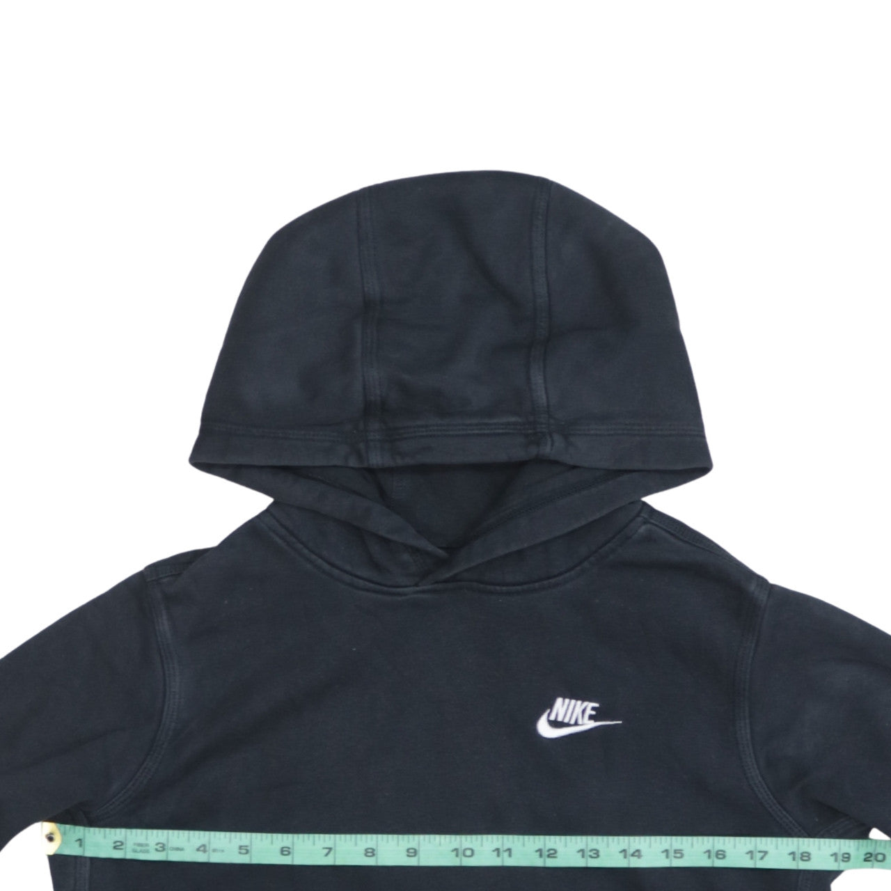 Nike Boys Black XL Pullover Hoodie with Embroidered Logo