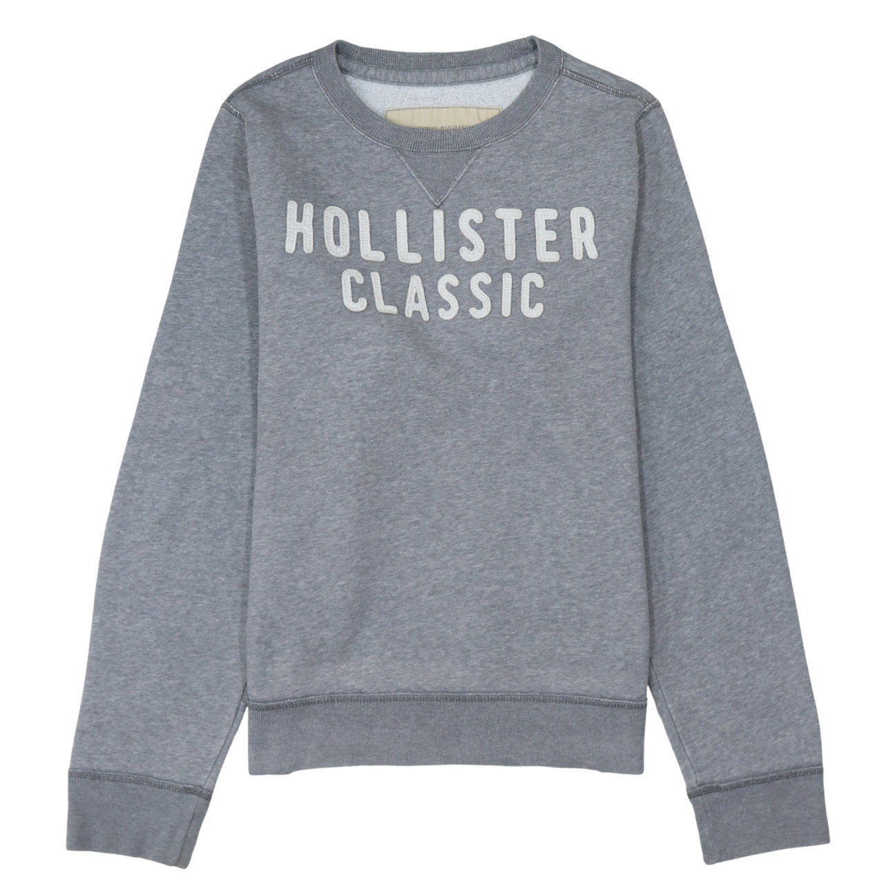 Hollister Womens Grey Classic Logo Crew Neck Sweatshirt XL