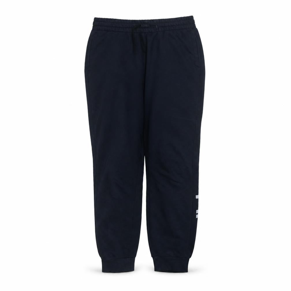 Adidas Womens Black L Jogger Sweatpants Tapered Fleece Trousers