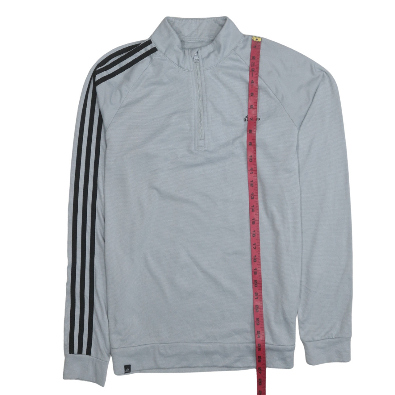 Adidas Men's Grey 1/2 Zip Long Sleeve Sweatshirt Size S