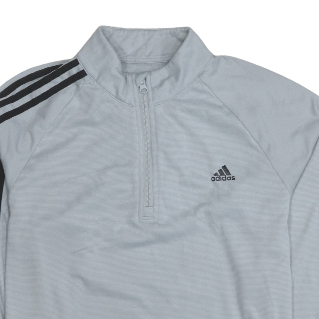 Adidas Men's Grey 1/2 Zip Long Sleeve Sweatshirt Size S