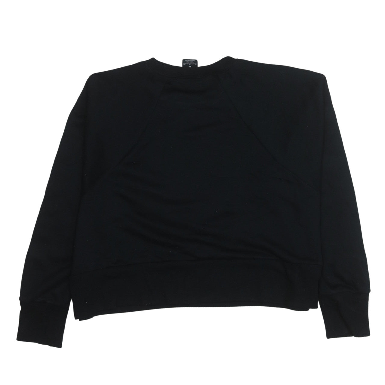 Nike Womens Black XL Dri-Fit Crew Neck Pullover Sweatshirt Just Do It Tape Trim