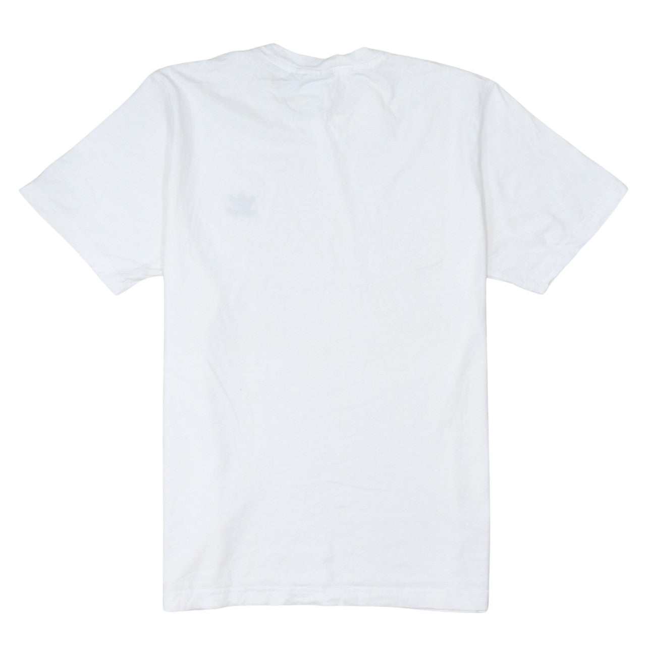Adidas Men’s White Cotton Trefoil Logo Regular Fit T-Shirt M
