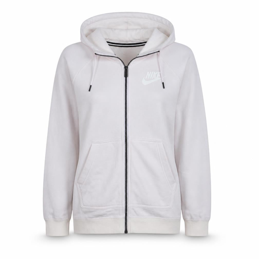 Nike Women's Pink Full Zip Hoodie Size M Cotton Blend