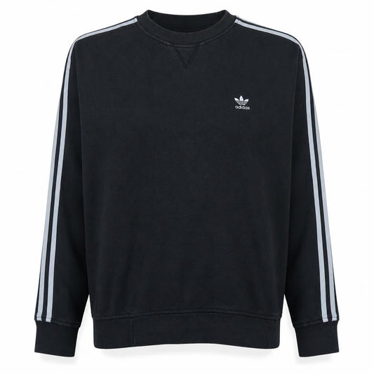 Adidas Women Black Crew Neck Pullover Sweatshirt Size 12