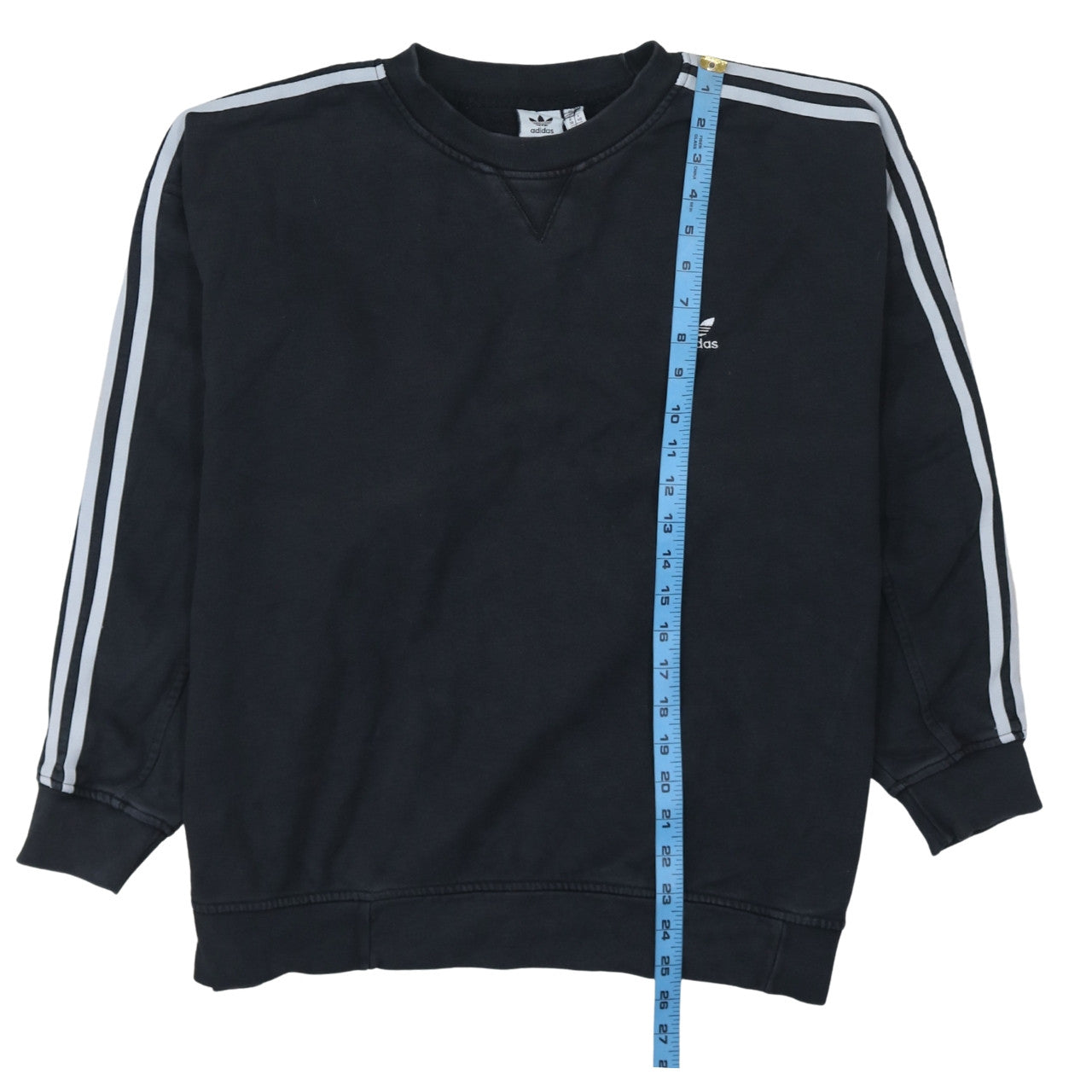 Adidas Women Black Crew Neck Pullover Sweatshirt Size 12
