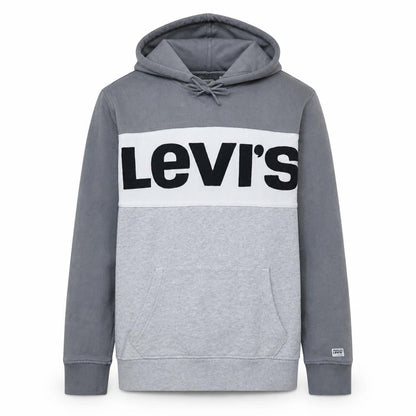 Levi's Men's Grey Logo Pullover Hoodie Size M Regular Fit