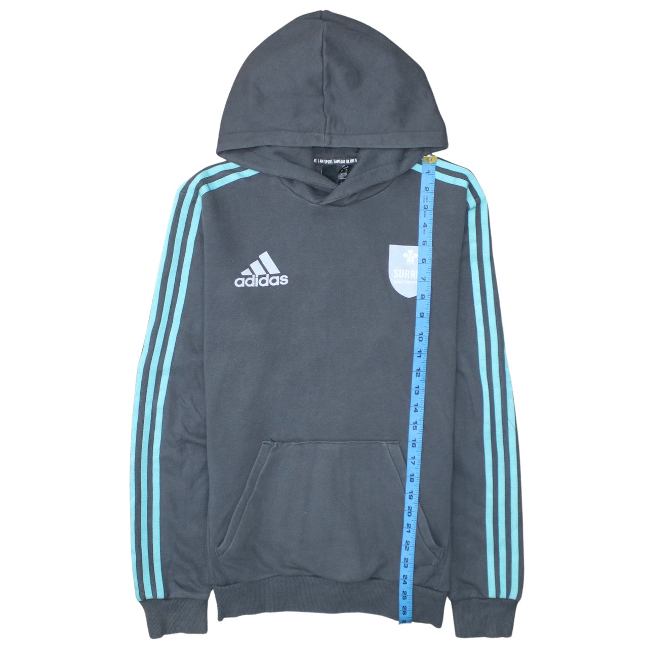 Adidas Men’s Grey Surrey CCC Pullover Hoodie Small Regular Fit