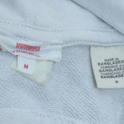 Levi's Mens White Pullover Hoodie M Classic Logo Fleece