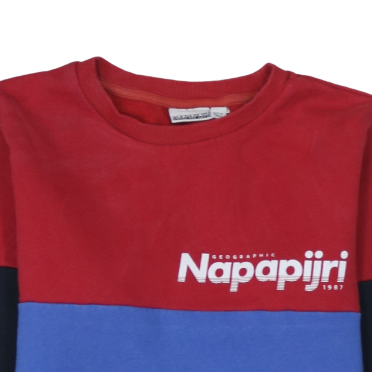 Napapijri Teens Multicoloured Cotton Crew Neck Sweatshirt Size 164