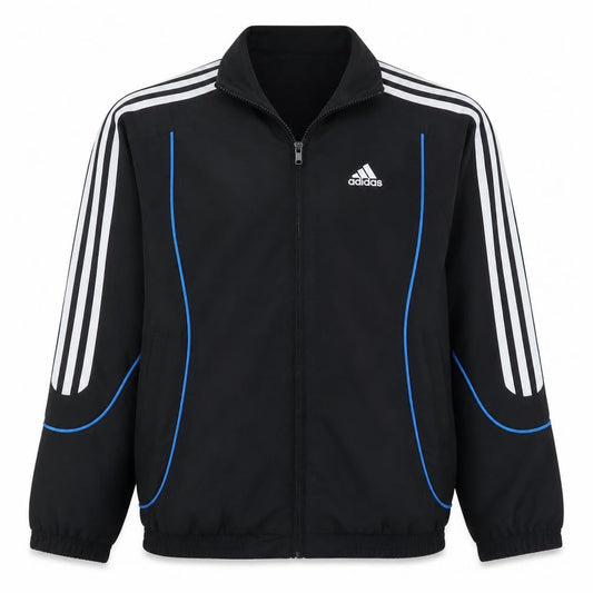 Adidas Boys Black Track Jacket 15-16 Years Full Zip Sports Top