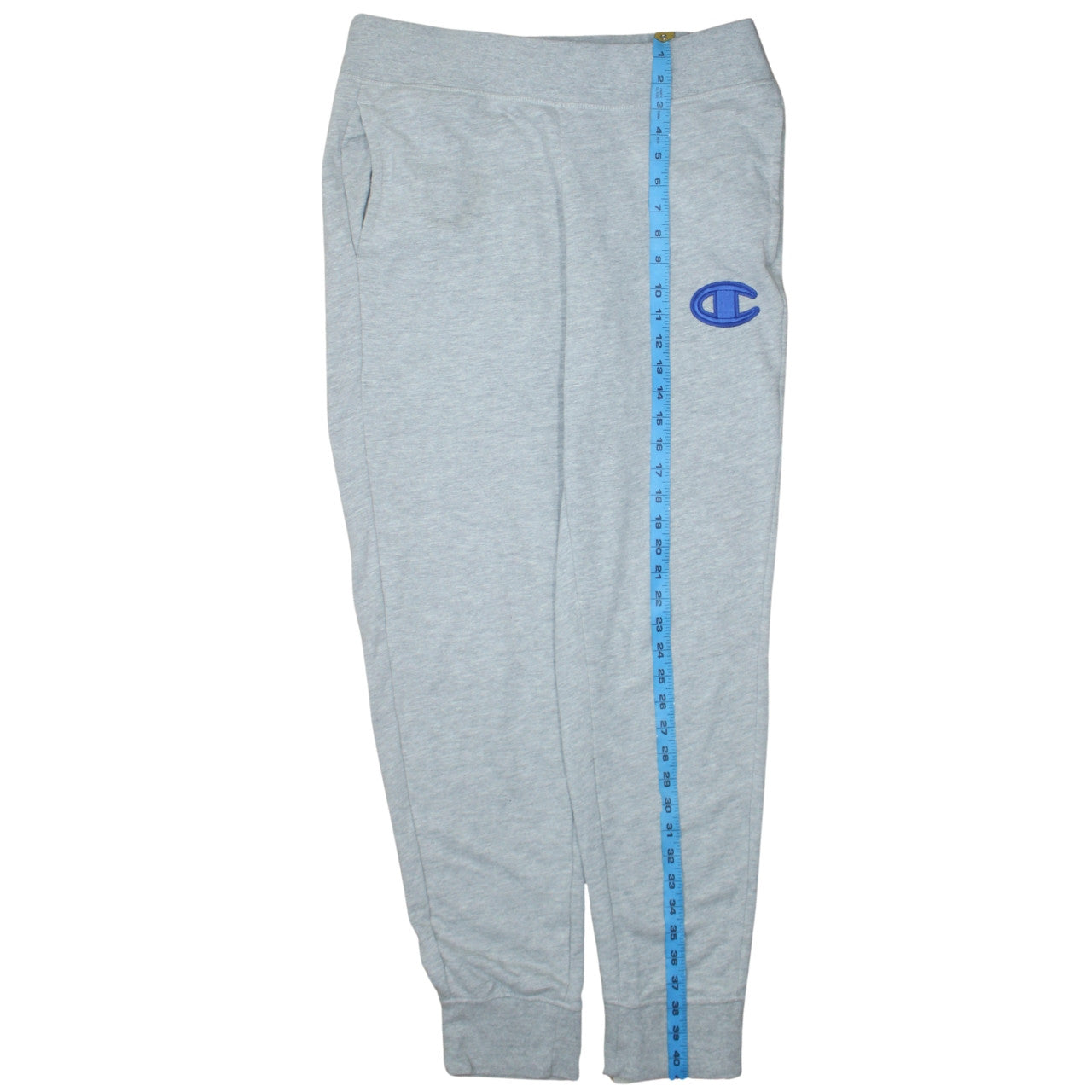 Champion Men's Grey Jogger Trousers M Regular Fit Cotton Blend
