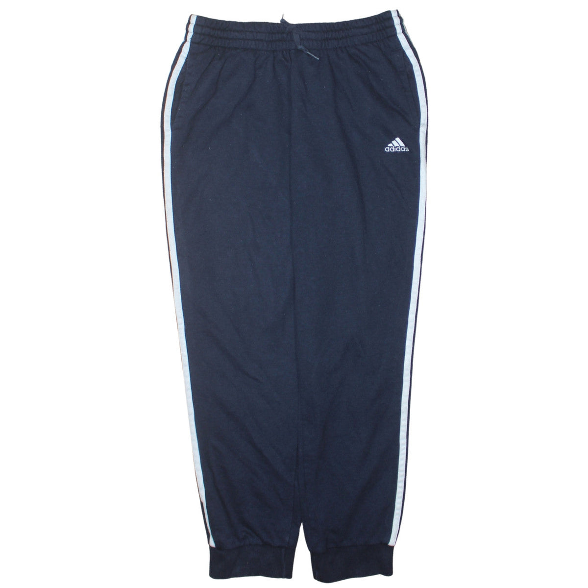 Adidas Women Black XL Track Pants with Side Stripes