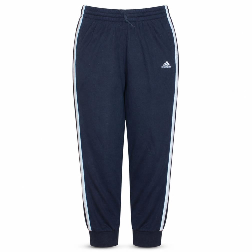 Adidas Women Black XL Track Pants with Side Stripes