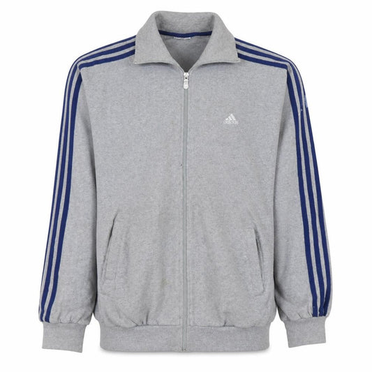 Adidas Men's Grey Small Track Jacket Full Zip Sportswear