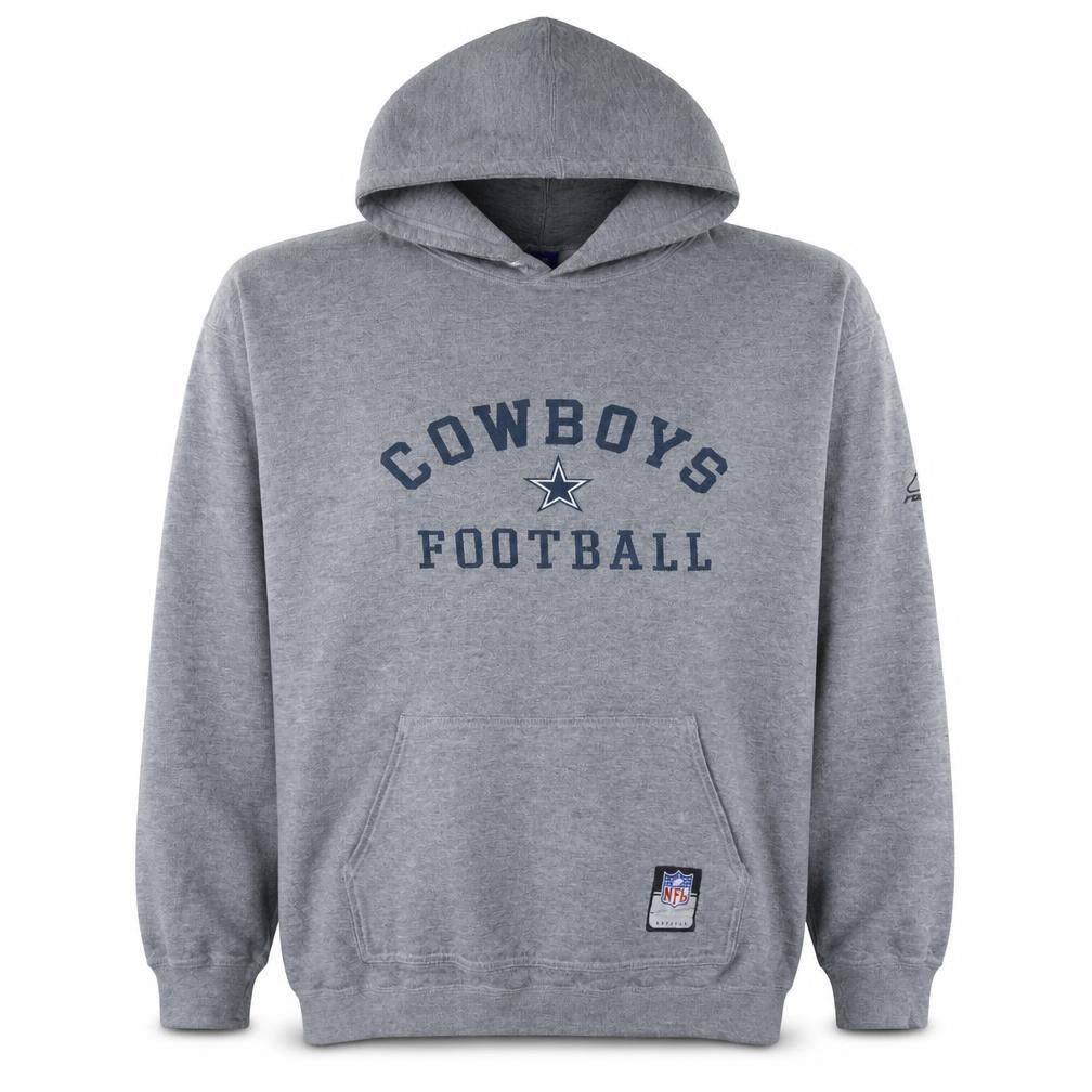 Reebok Men's Grey Cowboys Football NFL Pullover Hoodie XL