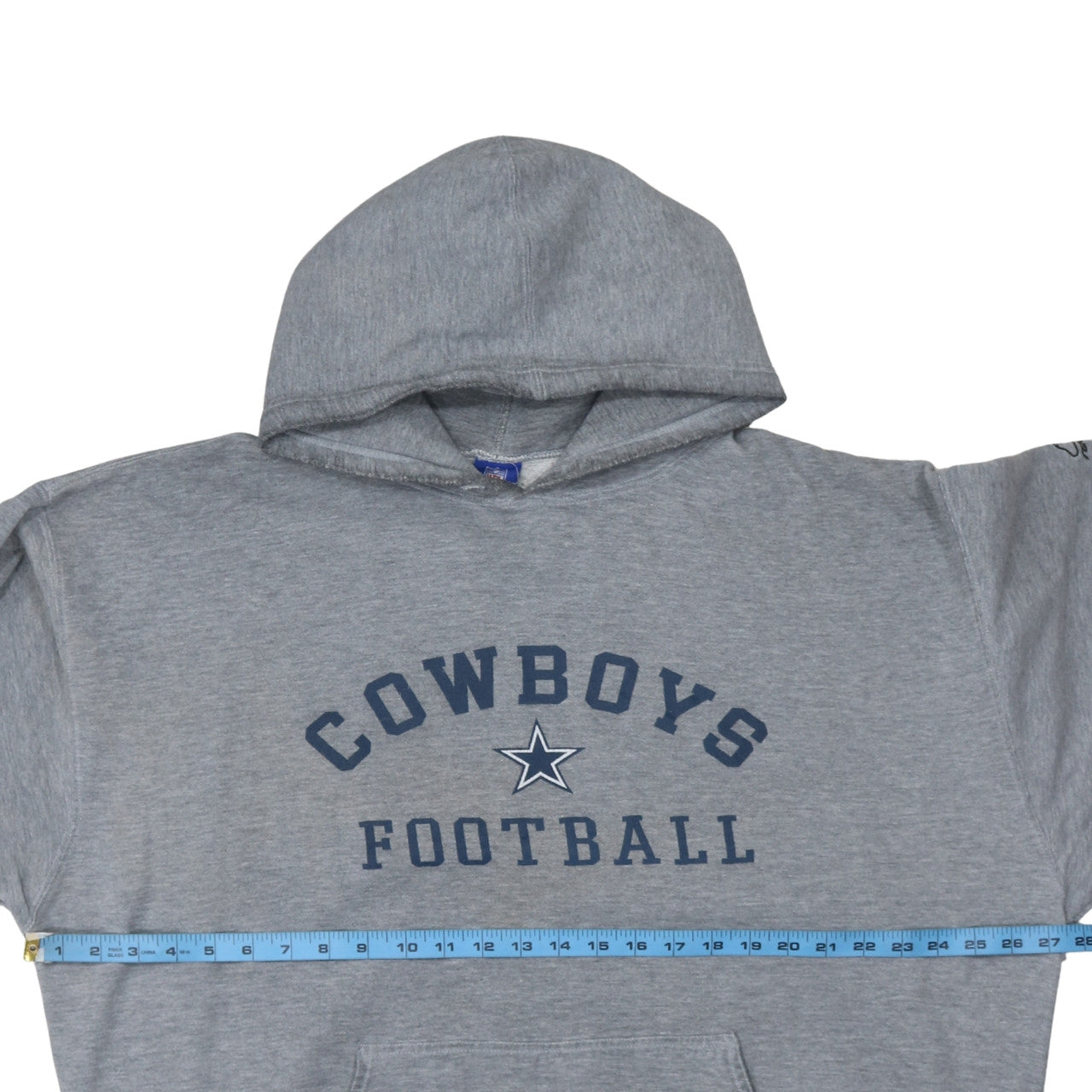 Reebok Men's Grey Cowboys Football NFL Pullover Hoodie XL