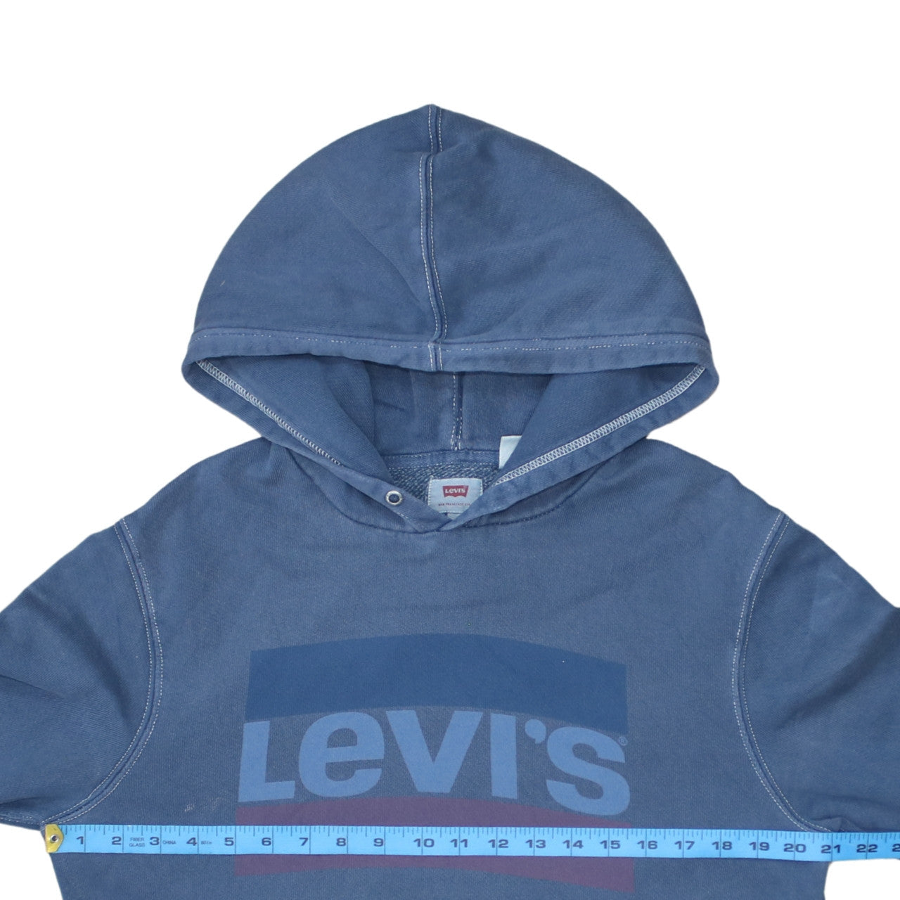 Levi's Men's Blue Pullover Hoodie M Classic Logo Sweatshirt