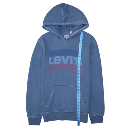 Levi's Men's Blue Pullover Hoodie M Classic Logo Sweatshirt