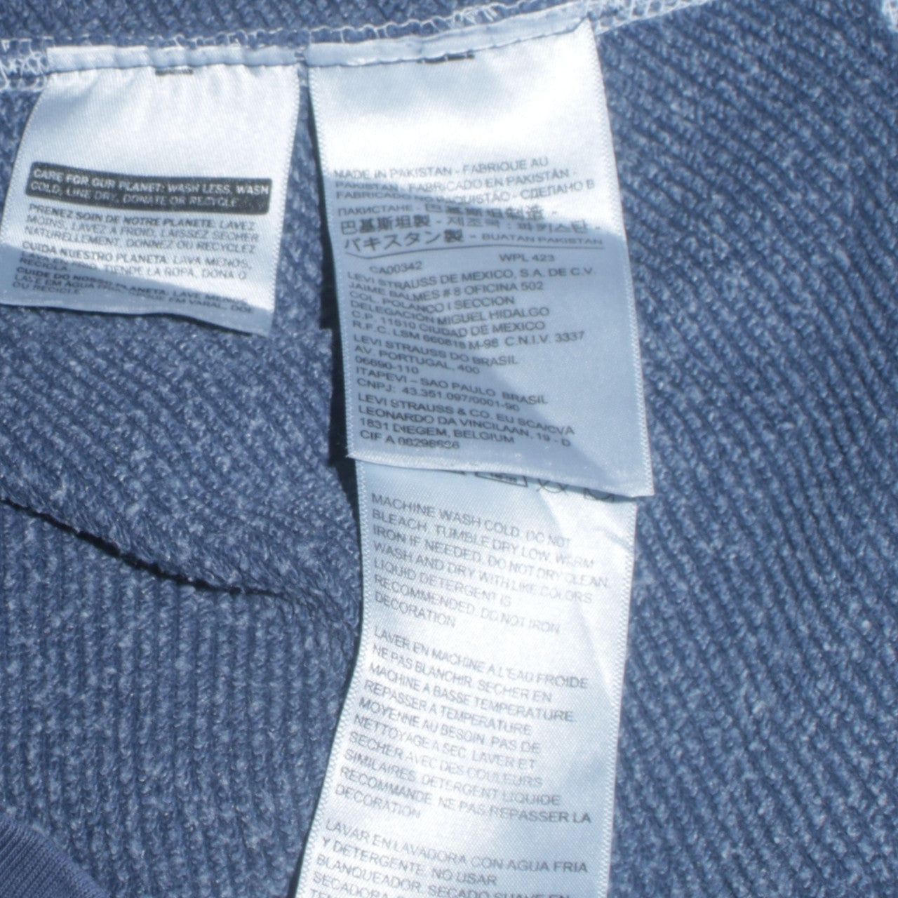 Levi's Men's Blue Pullover Hoodie M Classic Logo Sweatshirt