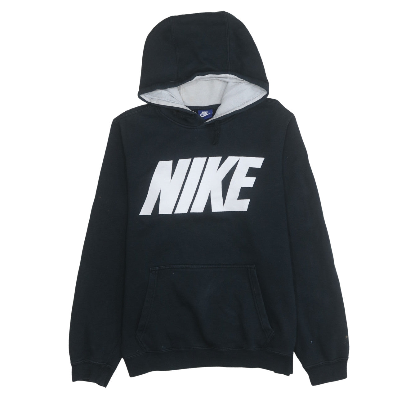 Nike Men's Black Pullover Hoodie S Logo Fleece Sweatshirt