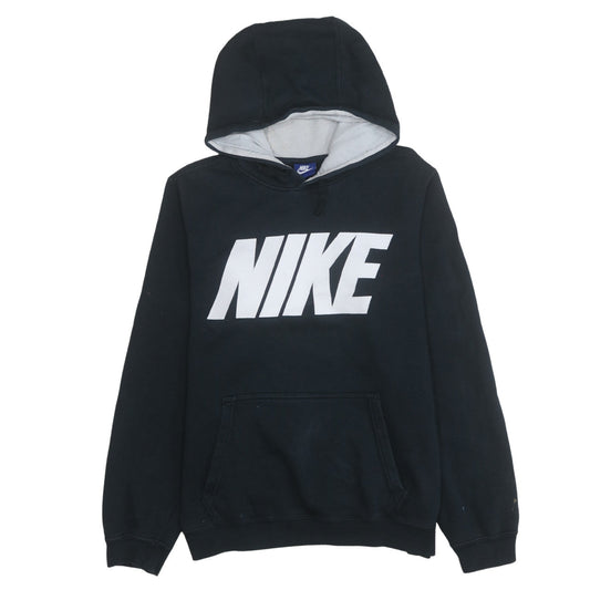 Nike Men's Black Pullover Hoodie S Logo Fleece Sweatshirt