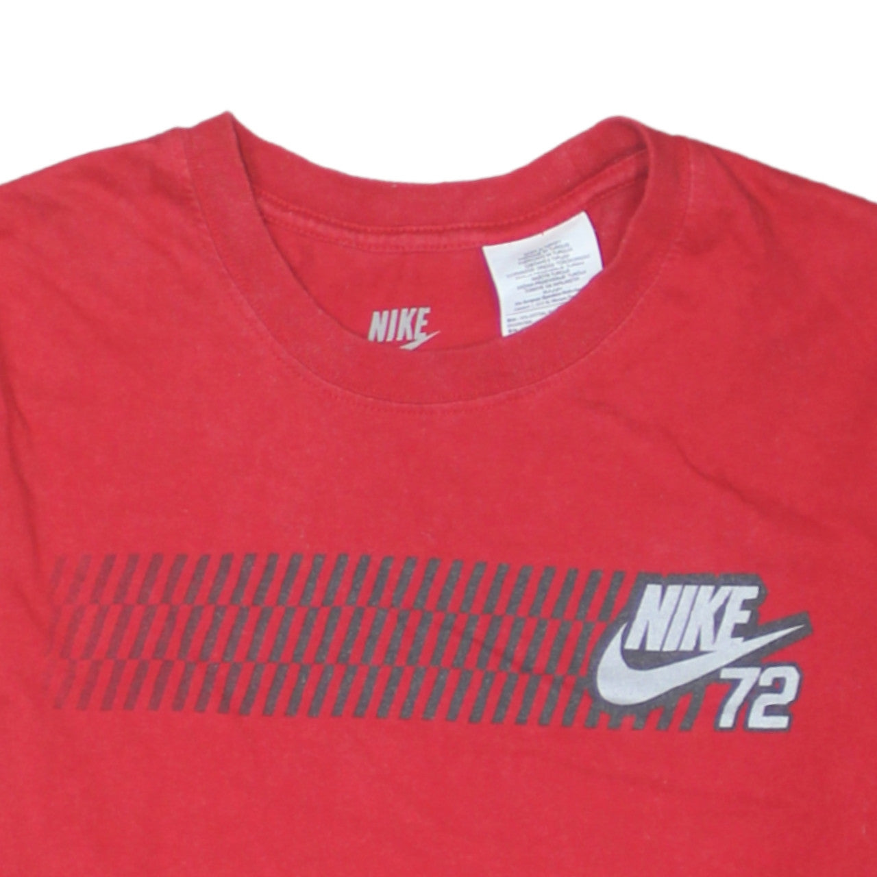 Nike Men's Red Slim Fit Graphic Sports T-Shirt Size L