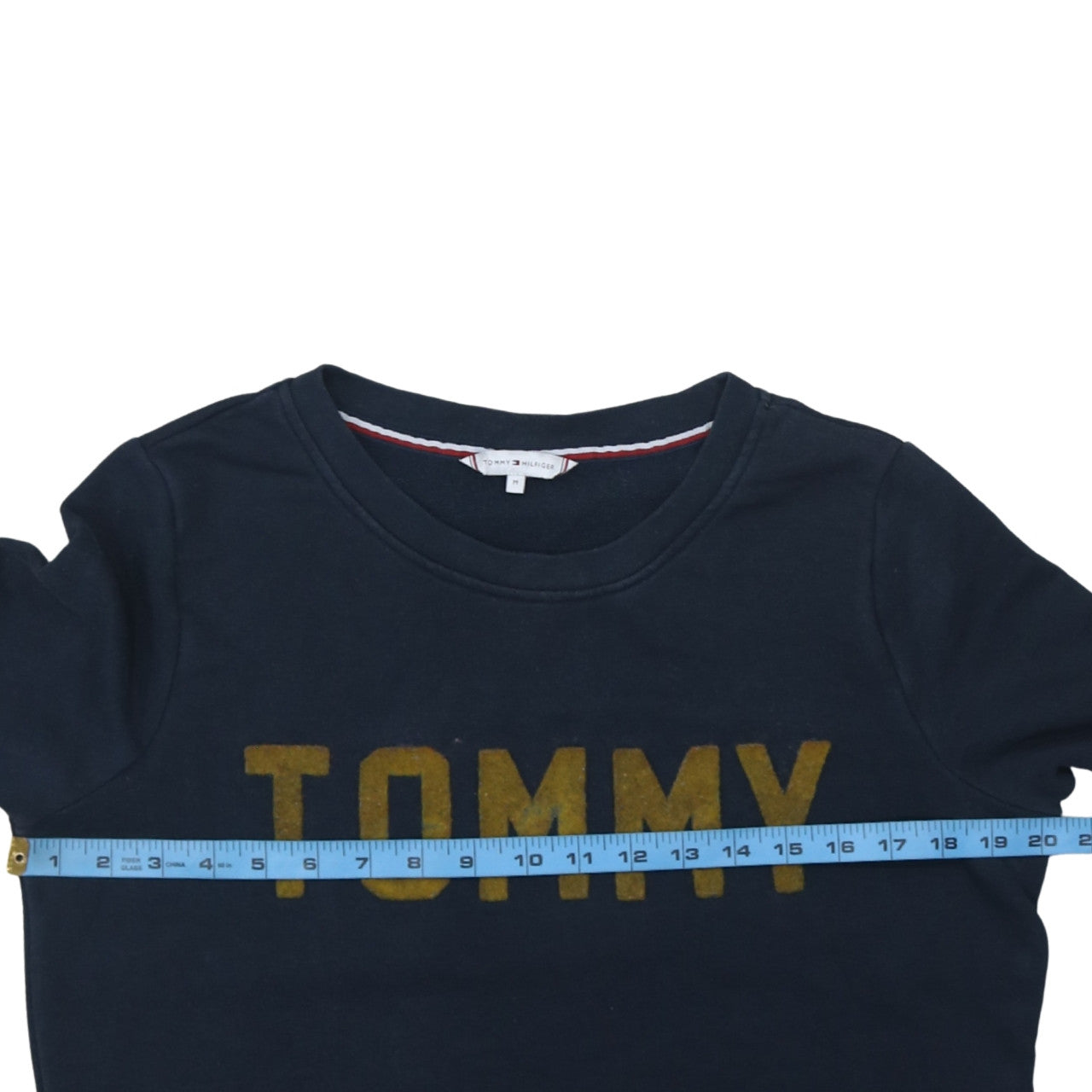 Tommy Hilfiger Men Blue Crew Neck Pullover Sweatshirt M