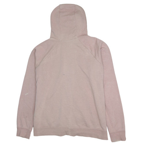 Nike Women Beige Full Zip Hoodie L Hooded Sweatshirt Casual