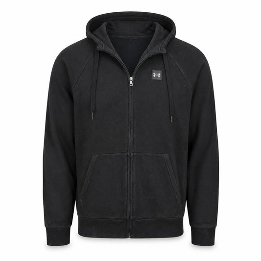 Under Armour Men's Black Full Zip Fleece Hoodie Size M