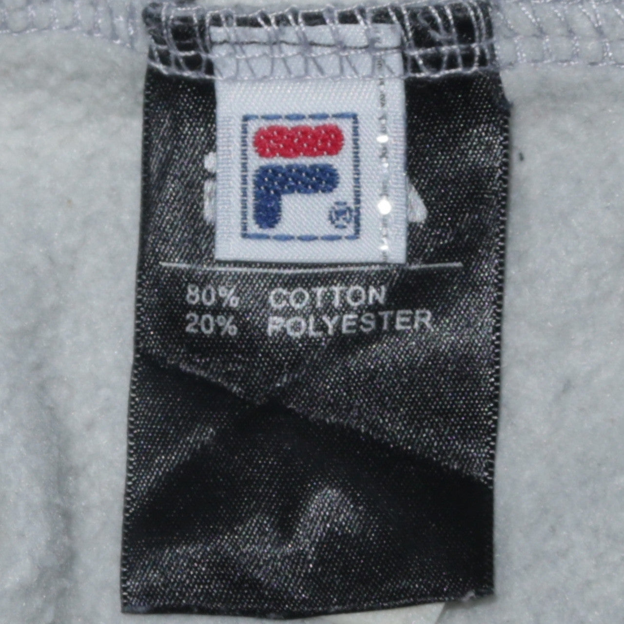 FILA Men's Grey Pullover Sweatshirt M Regular Fit Crew Neck Logo