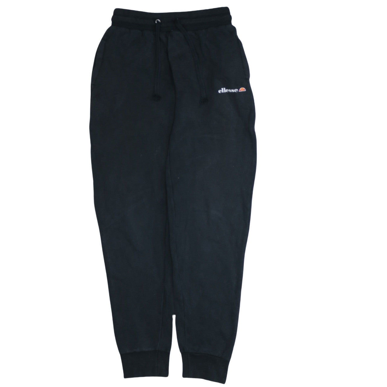 Ellesse Boys Black Jogger Sweatpants 13-14 Years Regular Fit Fleece Activewear