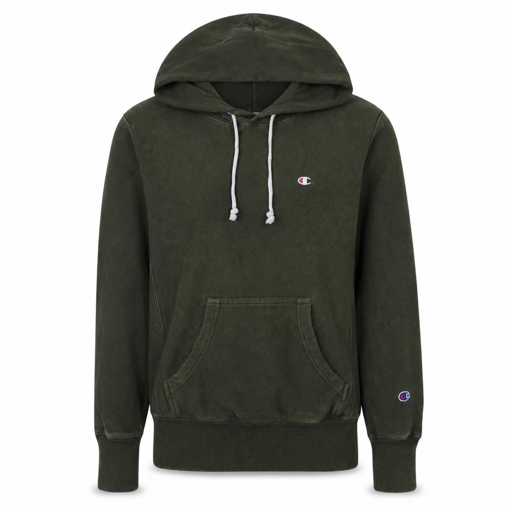 Champion Men's Green Small Pullover Hoodie Sweatshirt