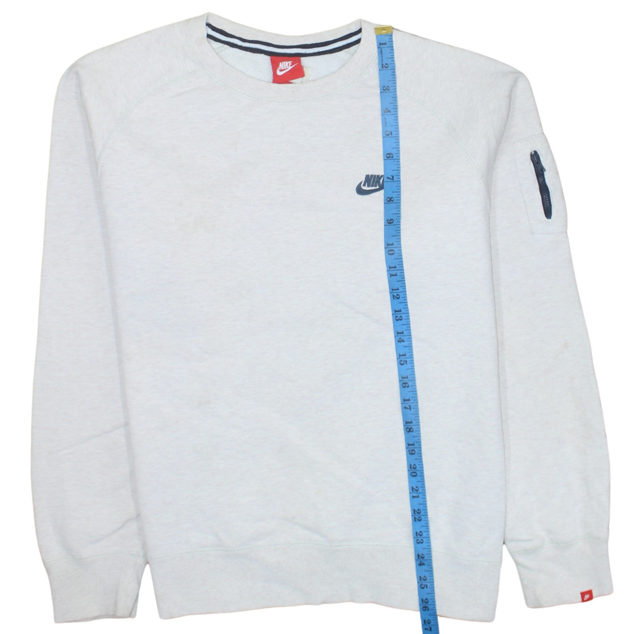 Nike Men's Grey Crew Neck Pullover Sweatshirt Size L