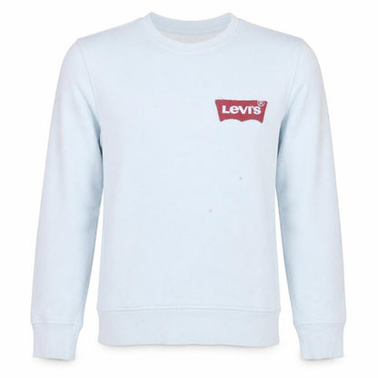 Levi's Mens White Crew Neck Logo Pullover Sweatshirt Size M