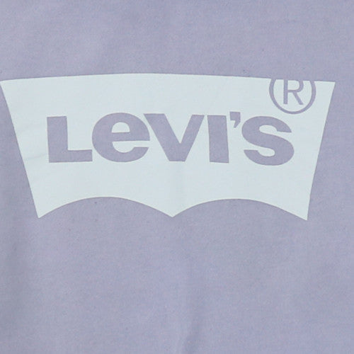 Levi's Women Lavender Pullover Hoodie XS Logo Sweatshirt