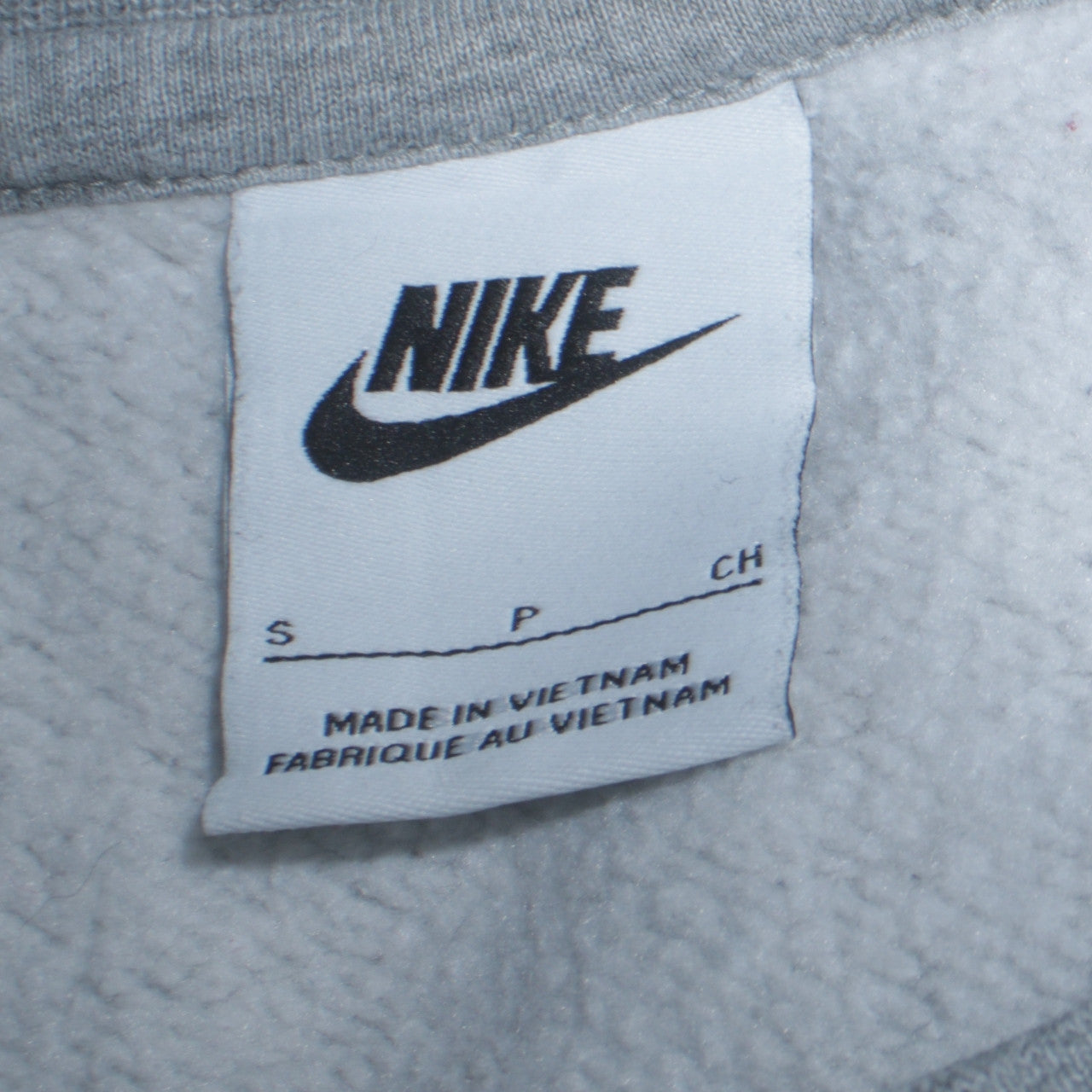 Nike Men's Grey Air Logo Sweatshirt Size S Pullover Fleece