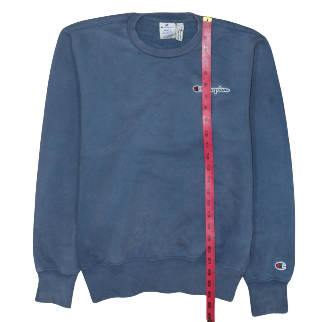 Champion Men's Blue Small Pullover Crew Neck Sweatshirt