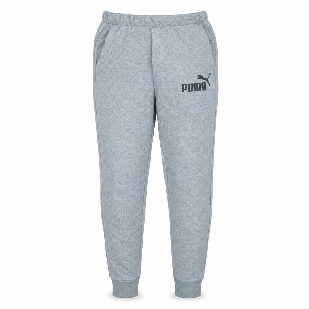 Puma Men's Grey Jogger Sweatpants L Regular Fit Activewear
