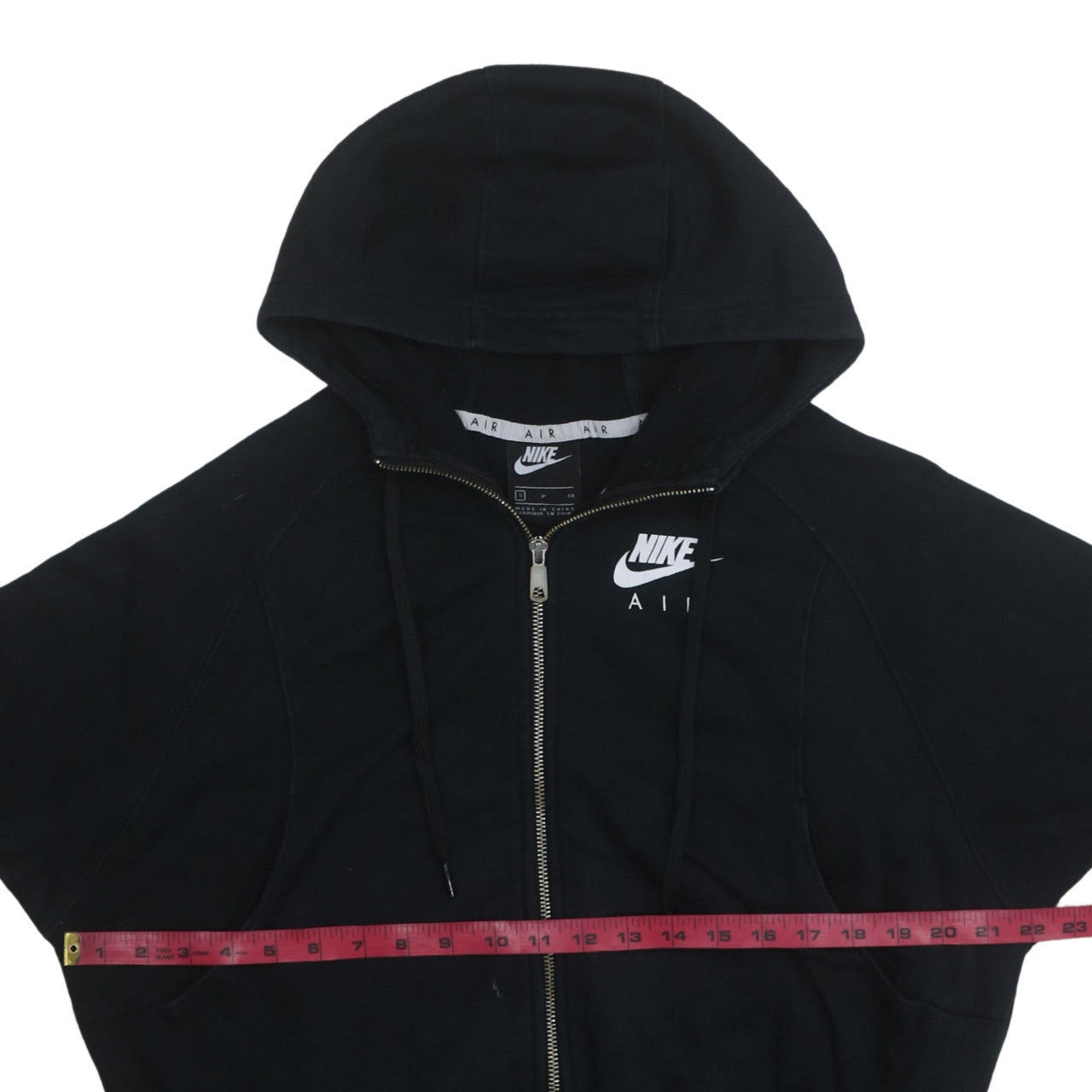 Nike Air Women's Black Full Zip Hoodie Size S Cotton Blend
