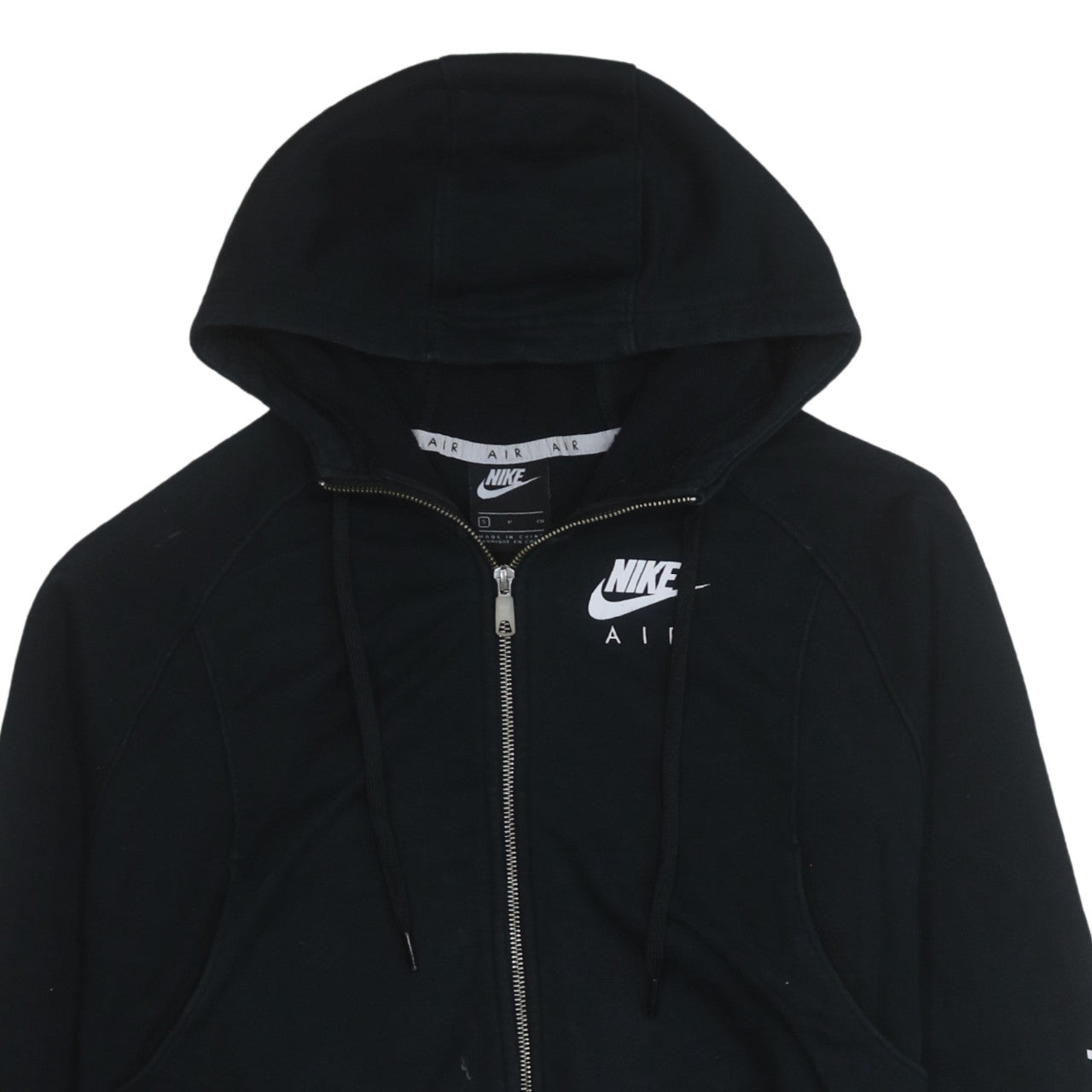 Nike Air Women's Black Full Zip Hoodie Size S Cotton Blend