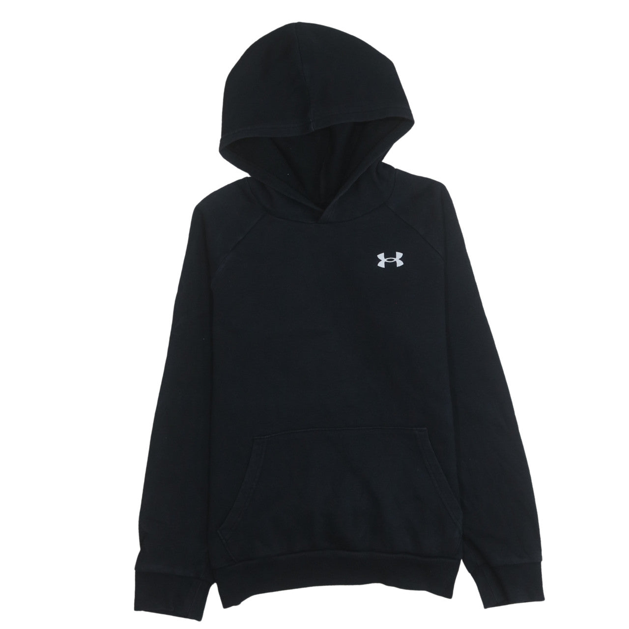 Under Armour Boys Black Pullover Fleece Hoodie Size 158