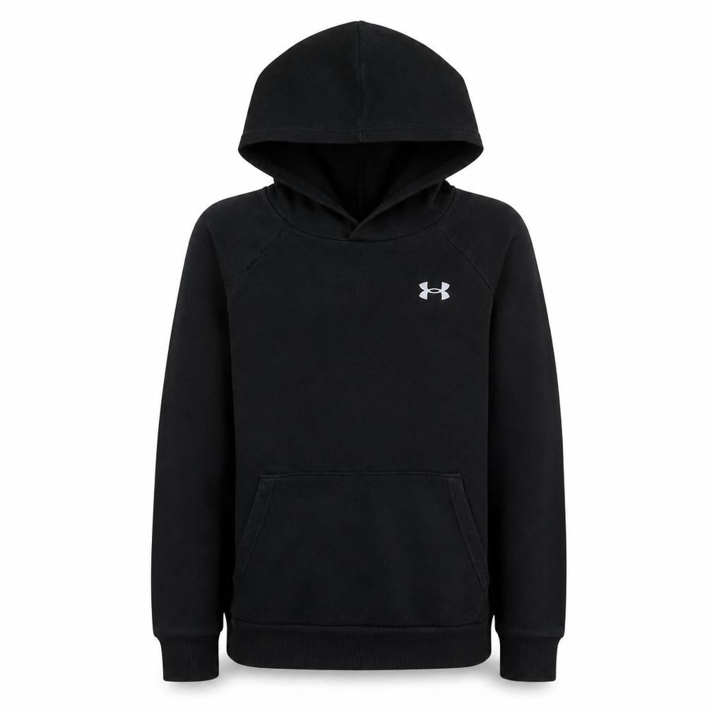 Under Armour Boys Black Pullover Fleece Hoodie Size 158