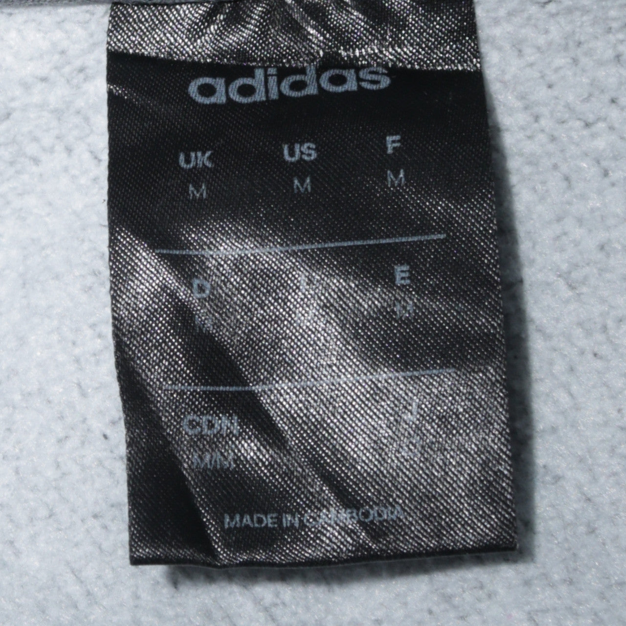 adidas Men Grey Full Zip Hoodie M Regular Fit Sportswear