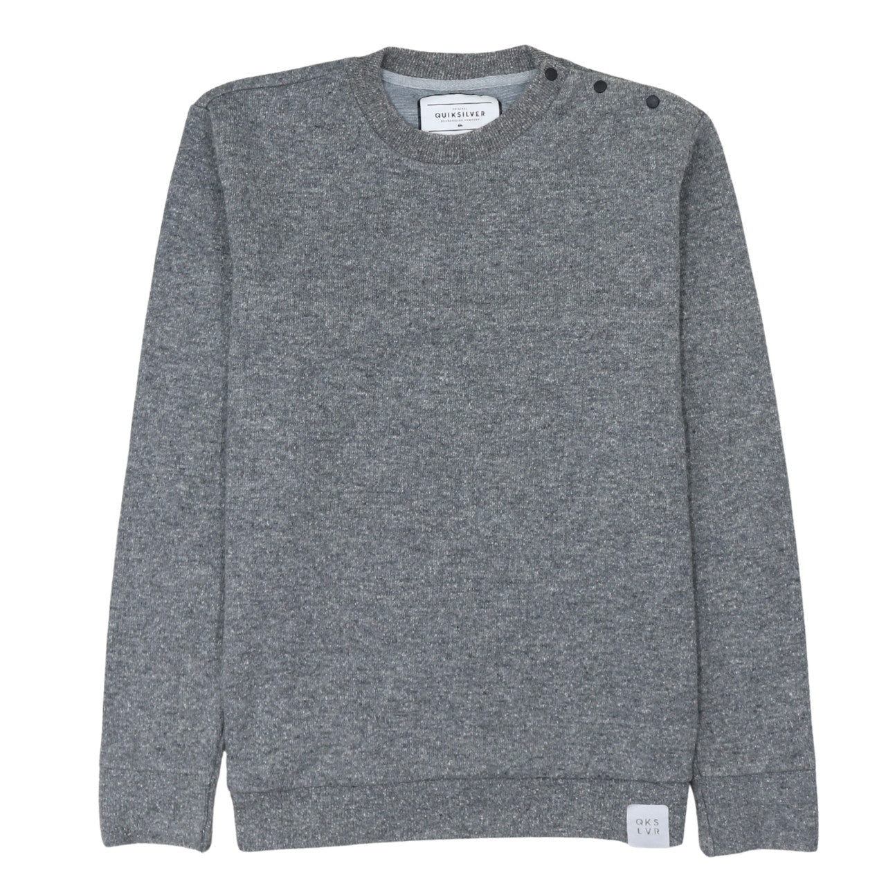 Quiksilver Men's Grey Pullover Sweatshirt L Classic Fit
